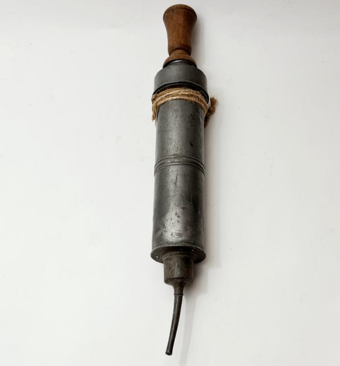 Antique Pewter Enema Syringe | CURIOUS SCIENCE