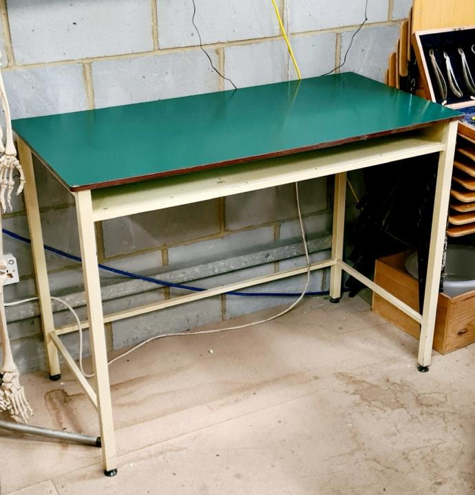 Green Topped Laboratory Bench CURIOUS SCIENCE