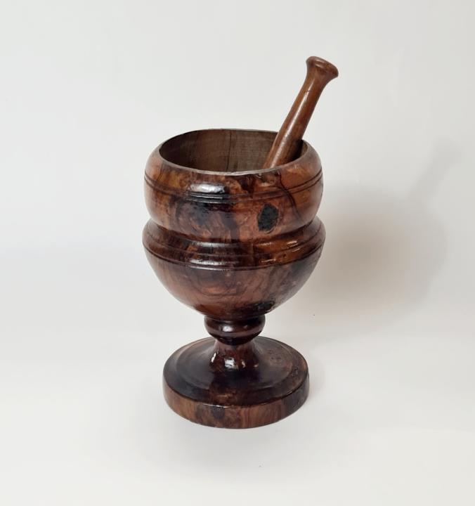 Decorative Wooden Pestle And Mortar CURIOUS SCIENCE