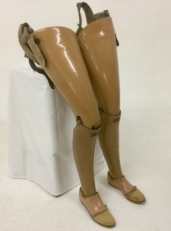 prosthetic legs wooden prosthetics right left cm science width curiousscience height