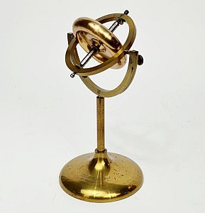 Small brass gyroscope
