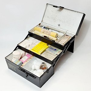 Tiered Metal First Aid Kit