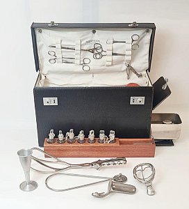 Mid 20th Century Midwife Bag With Contents