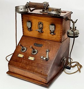 Antique French Telephone Switchboard