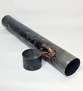 Vintage Japanned-Metal Deed / Document Storage Tube