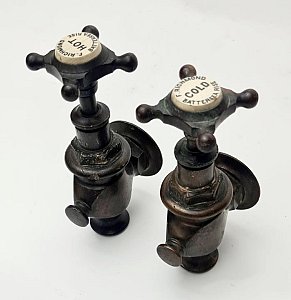 Period Bronze Taps (pair)
