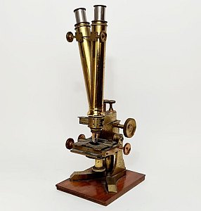 Large Binocular Compound Microscope