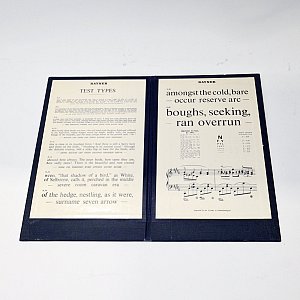 Period Folding Eye Chart