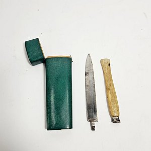 Surgeons instruments In Chagrin Covered Case