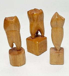 Carved Wooden Tooth / Teeth (priced individually)