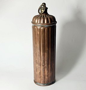 Vintage Fluted Copper Bed-Warmer / Hot Water Bottle
