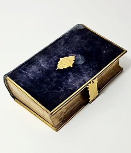 Velvet Covered Book With Clasp