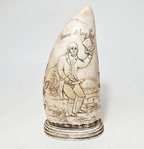 Erotic Scrimshaw Whale Tooth