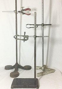 Metal Retort Stand & Clamp (priced individually)