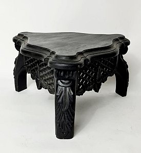 Three Legged Ebonised Wooden Stand