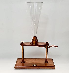 Wood and Glass Funnel Apparatus