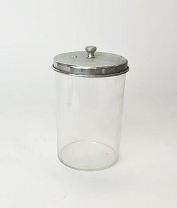 Glass Jar With Metal Lid