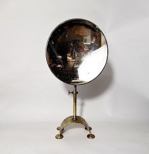 Concave Mirror On Brass Stand