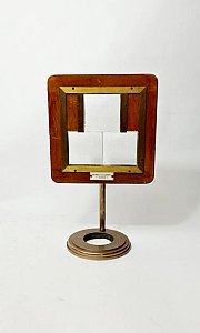 Tri-Lens Magnifier On Small Brass Stand