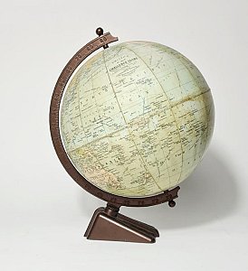 Small Globe on Art Deco Base