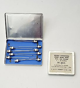 Hypodermic Needles In Metal Case