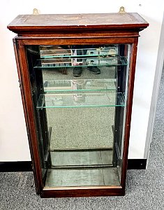 Mirrored Back Glass Cabinet