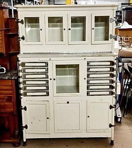 Large Period Dental Cabinet