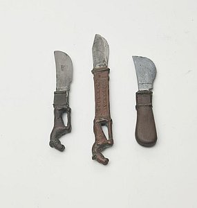 Roman Knives With Carved Handle (priced individually)