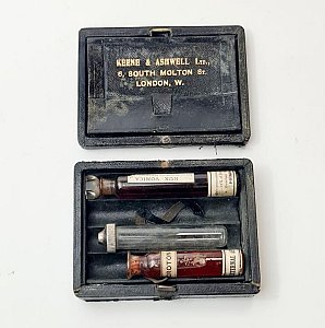 Vials in Leather Case
