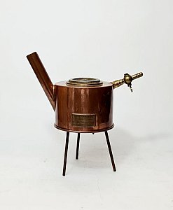 Small Copper Boiler On Tripod