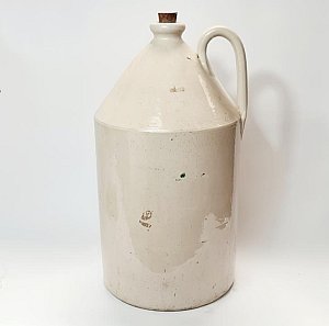 Large Stoneware Flagon