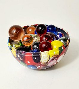 Glass Spheres In Bowl