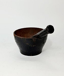 Simple Iron Pestle And Mortar