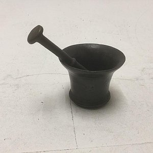 Iron Pestle and Mortar