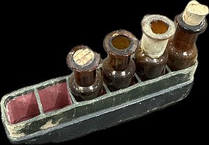 Small Medicine Bottles in Card Carrier