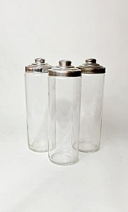 Tall Glass Jar With Metal Lid (priced individually)