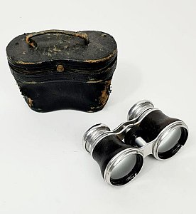 Vintage Opera Glasses With Leather Case