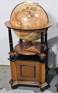 Terrestrial Coronelli Globe On Plinth