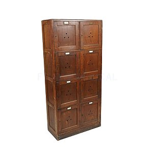 Vintage Wooden Locker Unit