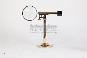 Magnifier on counter balance stand