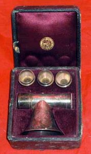 Antique Physician's Otoscope For Examining The Ear