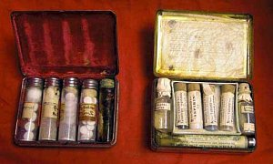 Physicians Antique Pocket Medicine Cases