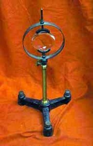 Old Optical Lens On Stand