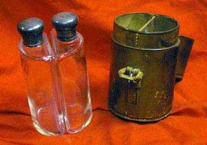 Antique Leather Cased Bottles