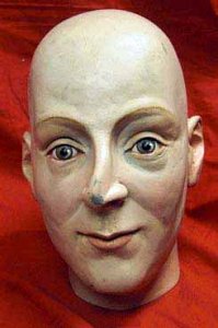 Antique Model Of Human Head