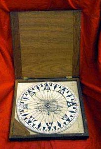 Antique Kelvin Compass Card For A Large Marine Compass