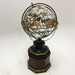 Large astrology/zodiac globe on stand.