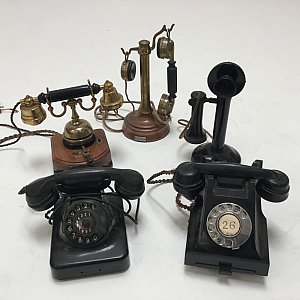 Selection of vintage telephones