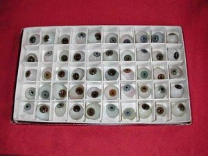 Case of fifty glass eyes