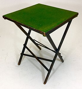 Folding card table